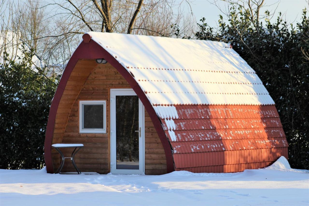 Luxe Eco Pod Op Camping De Stal Drijber Bagian luar foto