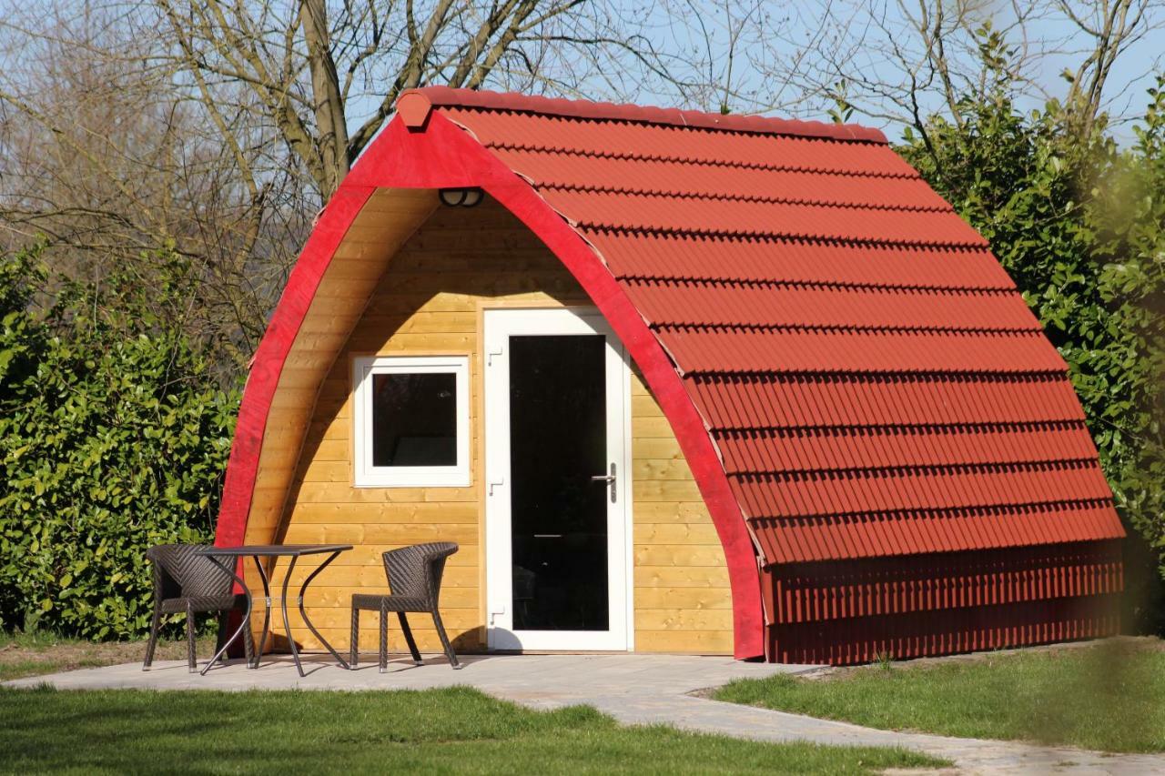 Luxe Eco Pod Op Camping De Stal Drijber Bagian luar foto