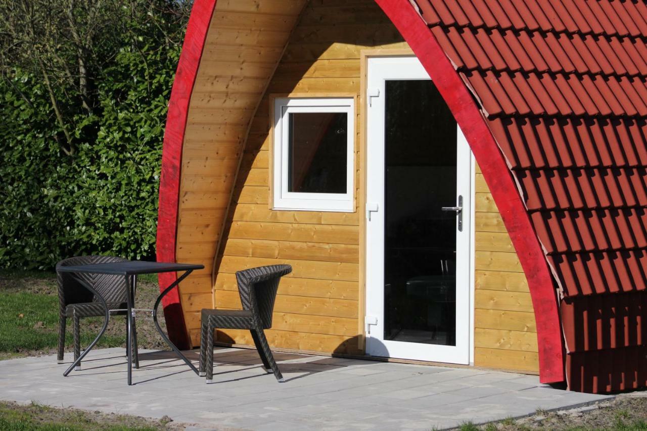 Luxe Eco Pod Op Camping De Stal Drijber Bagian luar foto
